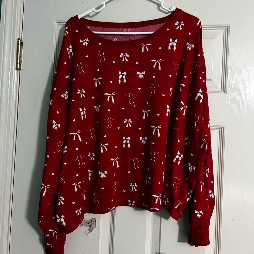 AE Luxe Plush Long-Sleeve & Pant PJ Set - Picture 8 of 10